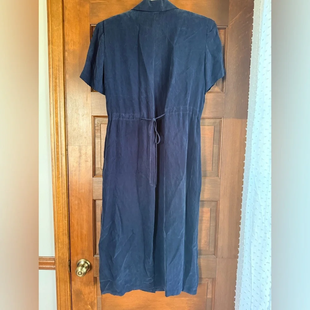 Vintage Nicole Studio New York Navy Midi Dress - Picture 5 of 5